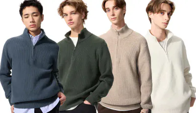 Uniqlo Souffle Yarn Halfzip Knit menu2 snkr.webp