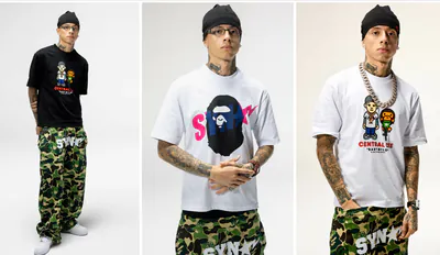 A Bathing Ape x Spotify x Central Cee Tees menu2 snkr.png